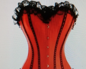 Sexy Waist Over Bust Corset Bustier With Mini Skirt