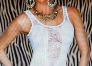 Elegant White Sheer Hollow Out Mini Dress