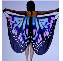 Load image into Gallery viewer, Butterfly Print Backless Wrap Around Party Dress