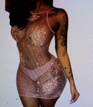 Load image into Gallery viewer, Glamorous Glitter Strap Mini/Party Dress