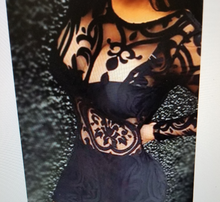 Load image into Gallery viewer, Black Sexy Lace Long Sleeve Backless Mini Dress