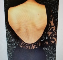 Load image into Gallery viewer, Black Sexy Lace Long Sleeve Backless Mini Dress