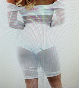 Sexy Transparent Tie In Front Wrap Cut Dress