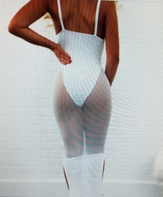 Load image into Gallery viewer, Transparent V-Neck Calf Length Leotard Style Dress