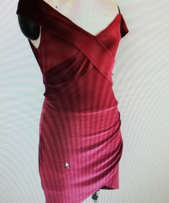Elegant Wine/Red Off The Shoulder Velvet Dress