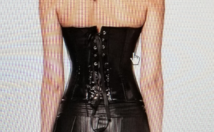 Sexy Steampunk Faux Leather Buckle Corset Top