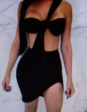Load image into Gallery viewer, Exotic Spaghetti Strap Top With Matching V-Mini Skirt